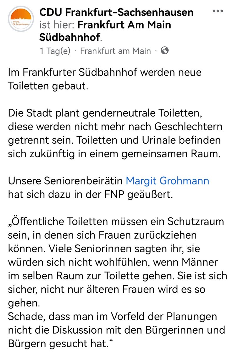 cdu_harheim's tweet photo. @Frau_Fledermaus @FDPffmMitteNord @FDPffmmitte @cduffm_nordost @NordendSpd @RoedelheimSPD @FWFfm Die Kollegen aus Sachsenhausen sind an der Sache dran. https://t.co/aSOXZ1N8UO