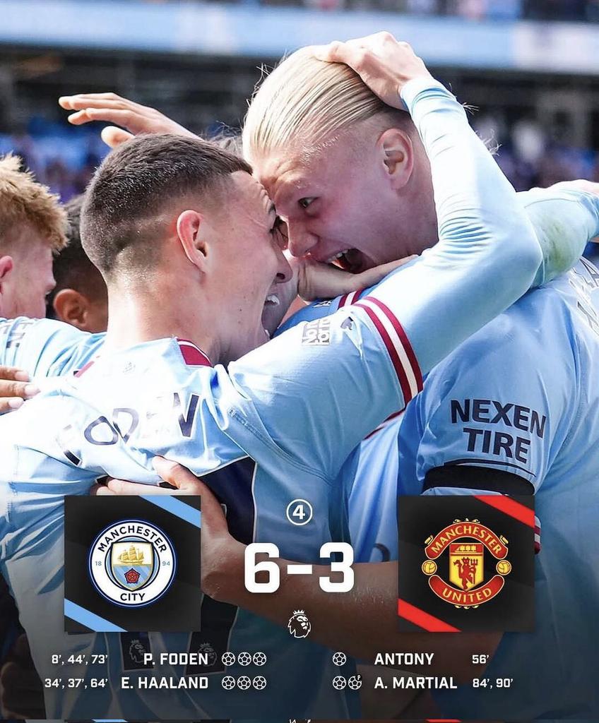 olacryptsz's tweet photo. No Manchester city fan will pass without showing love for what they played today 

Guardiola Maguire Kiki Alvarez "De Bruyne" #COYG "De Gea" "Reece James" Mbappe Ngige Casemiro "Akanji and Ake" Ronaldo "Poco Lee" Anikulapo Comeback Casemiro Martinez Malacia Antony https://t.co/XVH7JfDunL