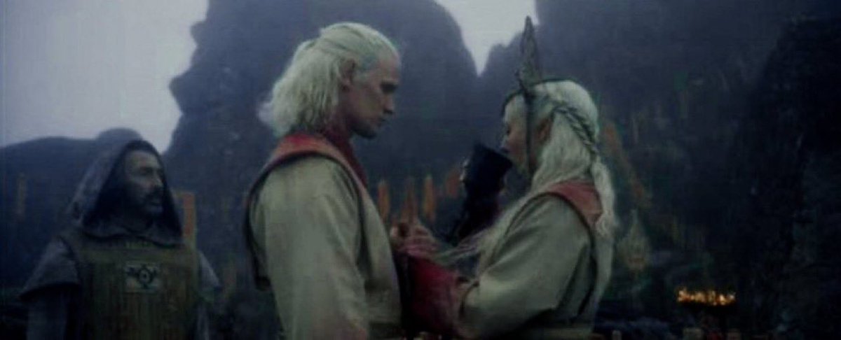 nyrajace's tweet photo. “I’ll take her as she is and wed her to the tradition of our house. Give me Rhaenyra to take to wife and we’ll return the #HouseOfTheDragon  to it’s proper glory.”
 #daemyra https://t.co/07Nz39aKmW