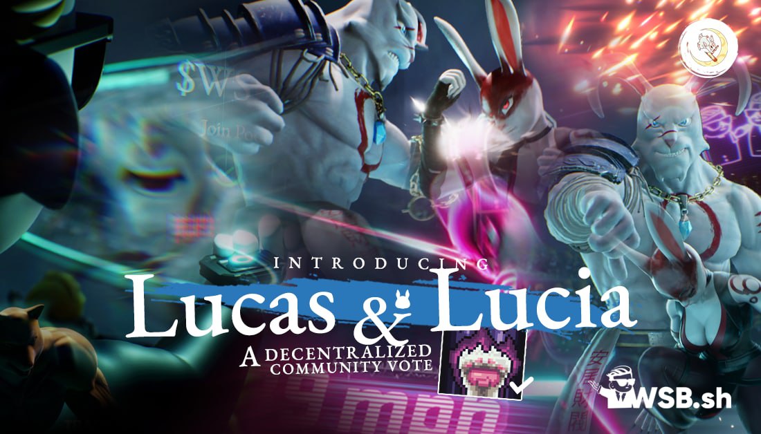 WSB.sh (@wsb_sh) on Twitter photo #voting time is over, and the results are in. It's Lucas & Lucia. But who's going to do better playing the villain, and who's going to shine as hero? As the choices in our story branch, so do the rewards. Would you like to know more? Congratulations <a href="/Kemalzdek4/">Kemal özdek</a>, DM for 🎁
$WSBT #voting time is over, and the results are in. It's Lucas & Lucia. But who's going to do better playing the villain, and who's going to shine as hero? As the choices in our story branch, so do the rewards. Would you like to know more? Congratulations <a href="/Kemalzdek4/">Kemal özdek</a>, DM for 🎁
$WSBT