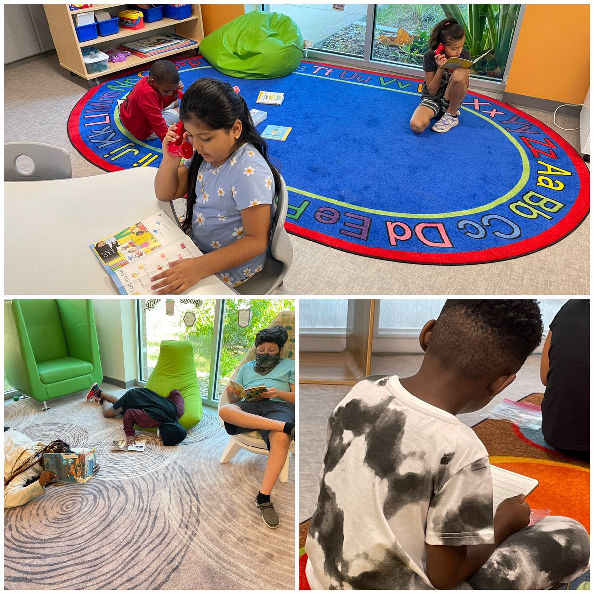 NSHornsDen's tweet photo. Independent Reading in the Horns Den. #lovetoread #aisdproud #normansims https://t.co/hqyLUTn47X