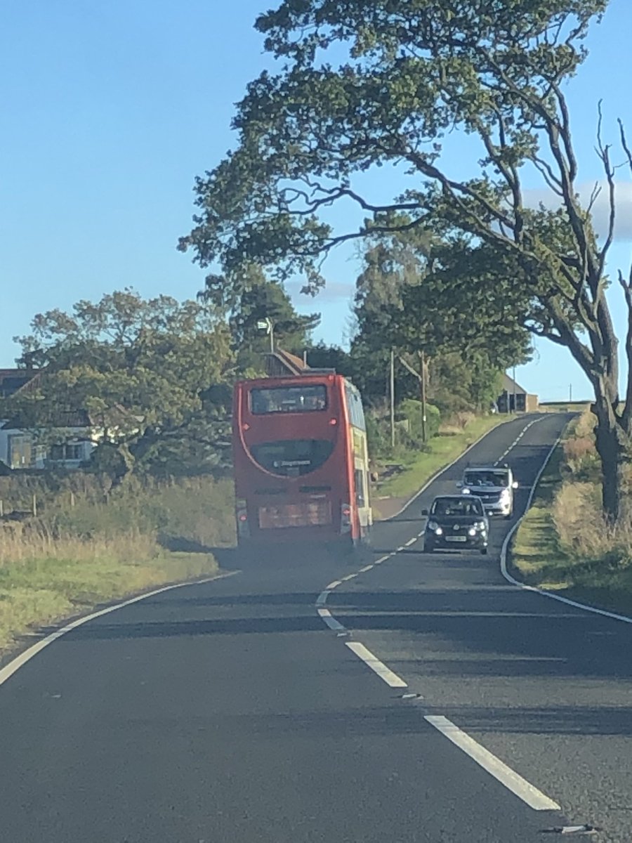 LrDonaldson's tweet photo. @StagecoachEScot  Disgraceful fumes coming off the #41 bus Craigrothie to Leven direction SF10CCE. This shouldn’t be allowed on the road, health hazard for all onboard and following @PoliceScotland https://t.co/C5Vu4S6SXu