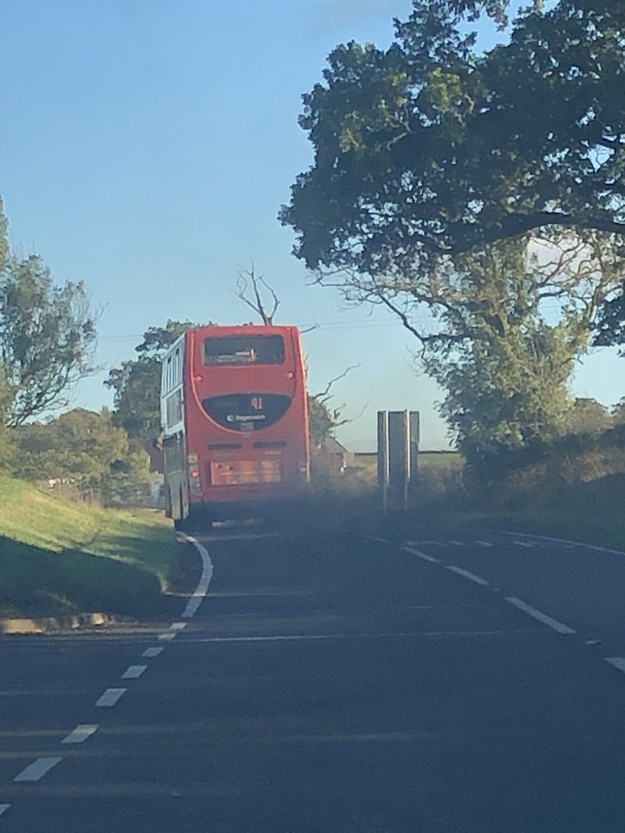 LrDonaldson's tweet photo. @StagecoachEScot  Disgraceful fumes coming off the #41 bus Craigrothie to Leven direction SF10CCE. This shouldn’t be allowed on the road, health hazard for all onboard and following @PoliceScotland https://t.co/C5Vu4S6SXu