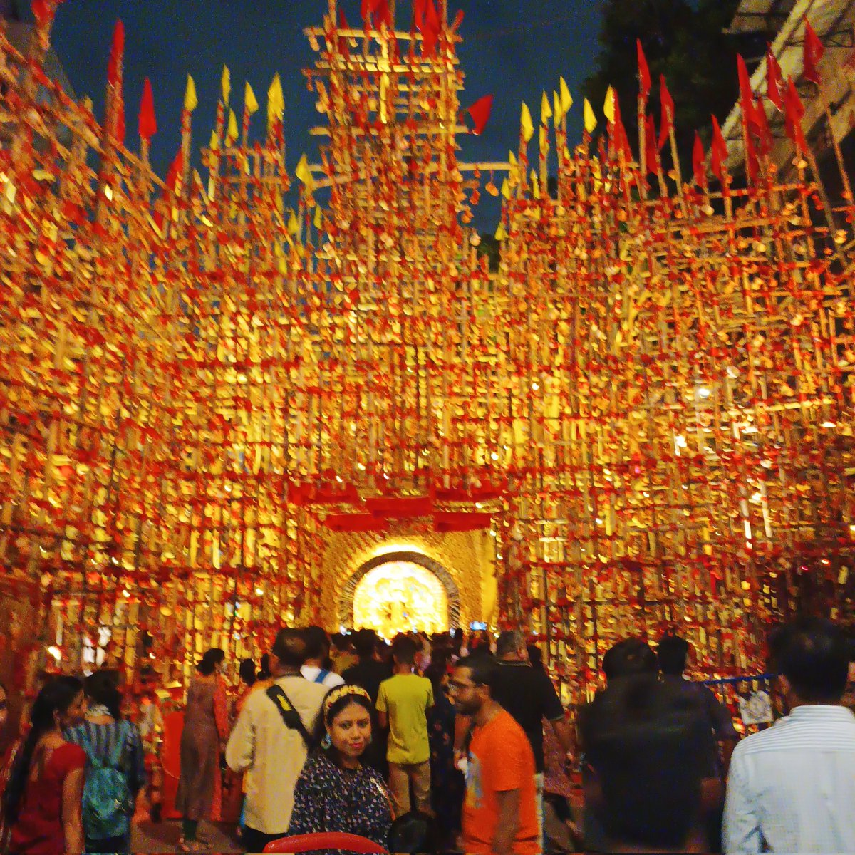 donbratman's tweet photo. Long time no tweet I know, but excited to see my first ever Durga Puja in Kolkata!! https://t.co/CzYp4s17tv
