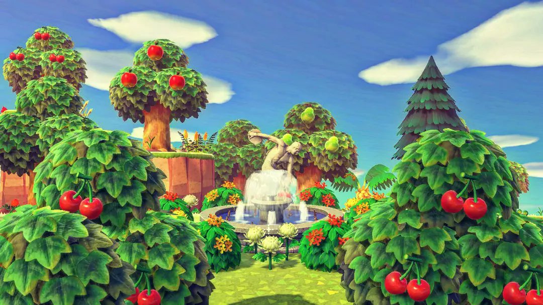 OmeniaB's tweet photo. Tout n'est pas perdu sur cette île,  cette fontaine fonctionne encore ...

#AnimalCrossingNewHorizons #acnh #NintendoSwitch https://t.co/Ee0Q8VOAdm