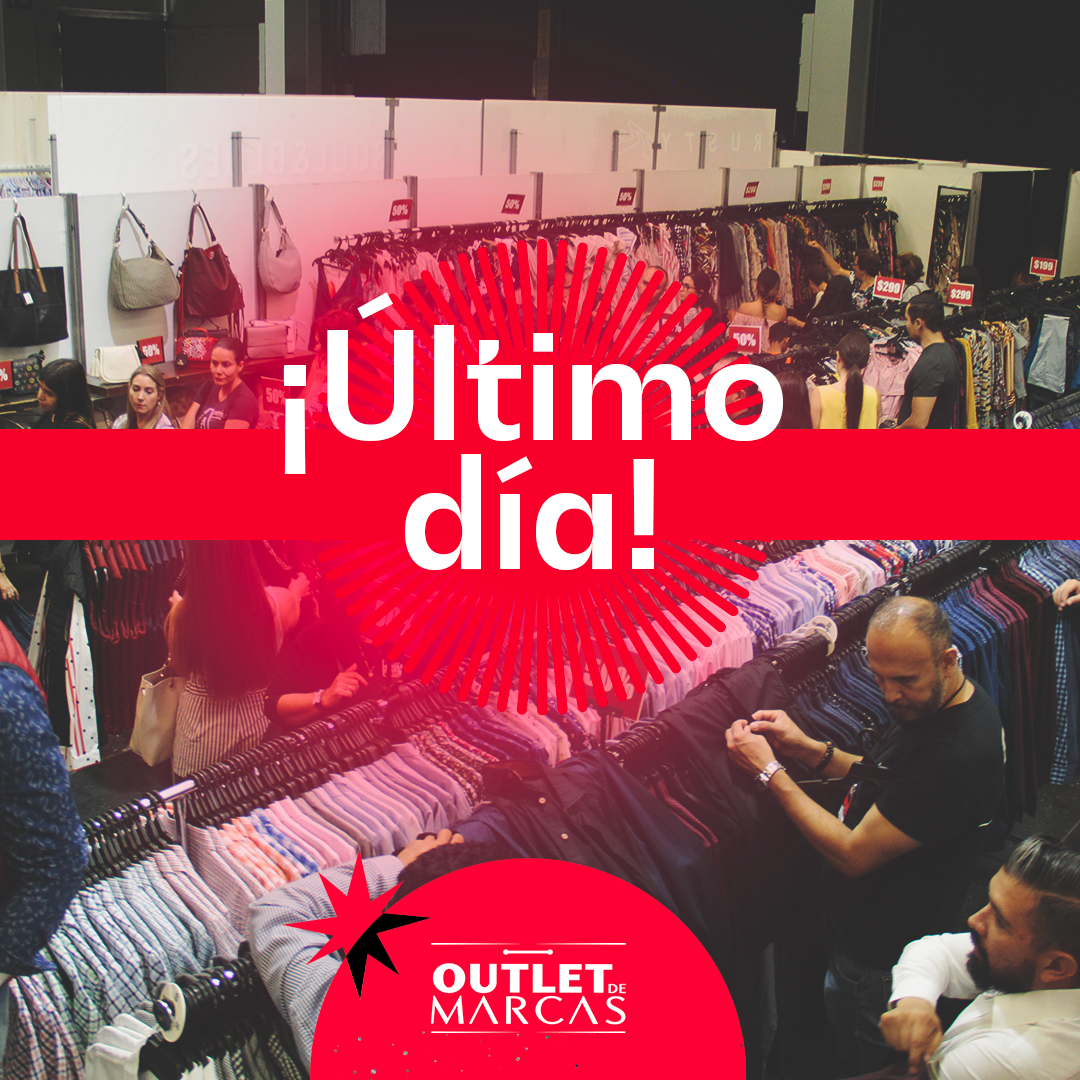 OutletdeMarcas_'s tweet photo. ¡Último día! Aprovecha todas las marcas juntas con descuentos que solo encontrarás aquí.

Hasta las 9pm ¡SOLAMENTE HOY! Entrada Gratuita en Expo Guadalajara. https://t.co/hDbugIHpIL