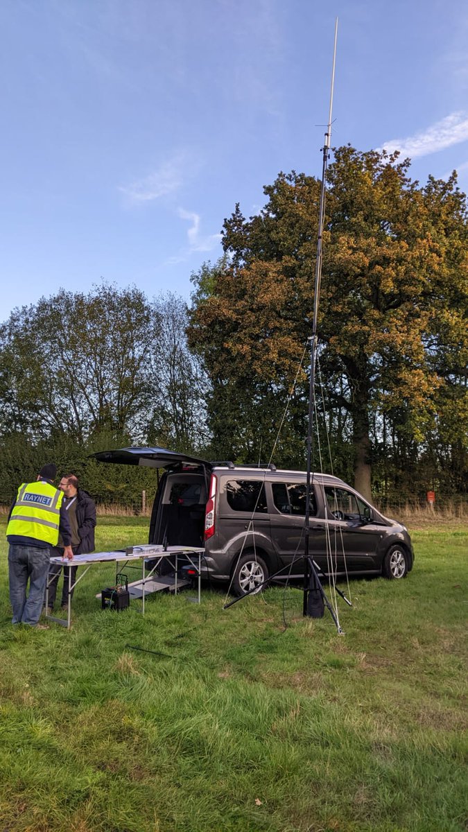 LeicsRAYNET's tweet image. Control set up at Prestwold Hall