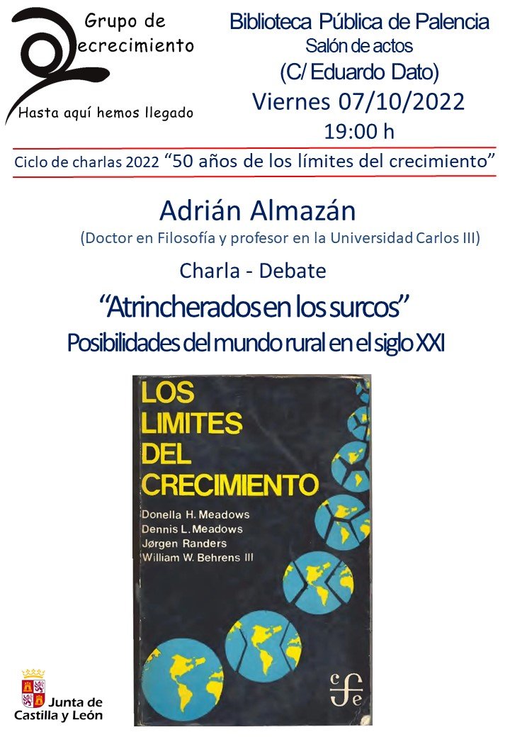 a_huebra's tweet photo. Charla de Adrián Almazán.
Viernes 7 de octubre de 2022. 19:00
Biblioteca Pública de Palencia
Organiza Grupo de decrecimiento "Hasta aquí hemos llegado"
Si quieres saber un poco más sobre Adrián 👇 https://t.co/ZMZZ7C5zuU