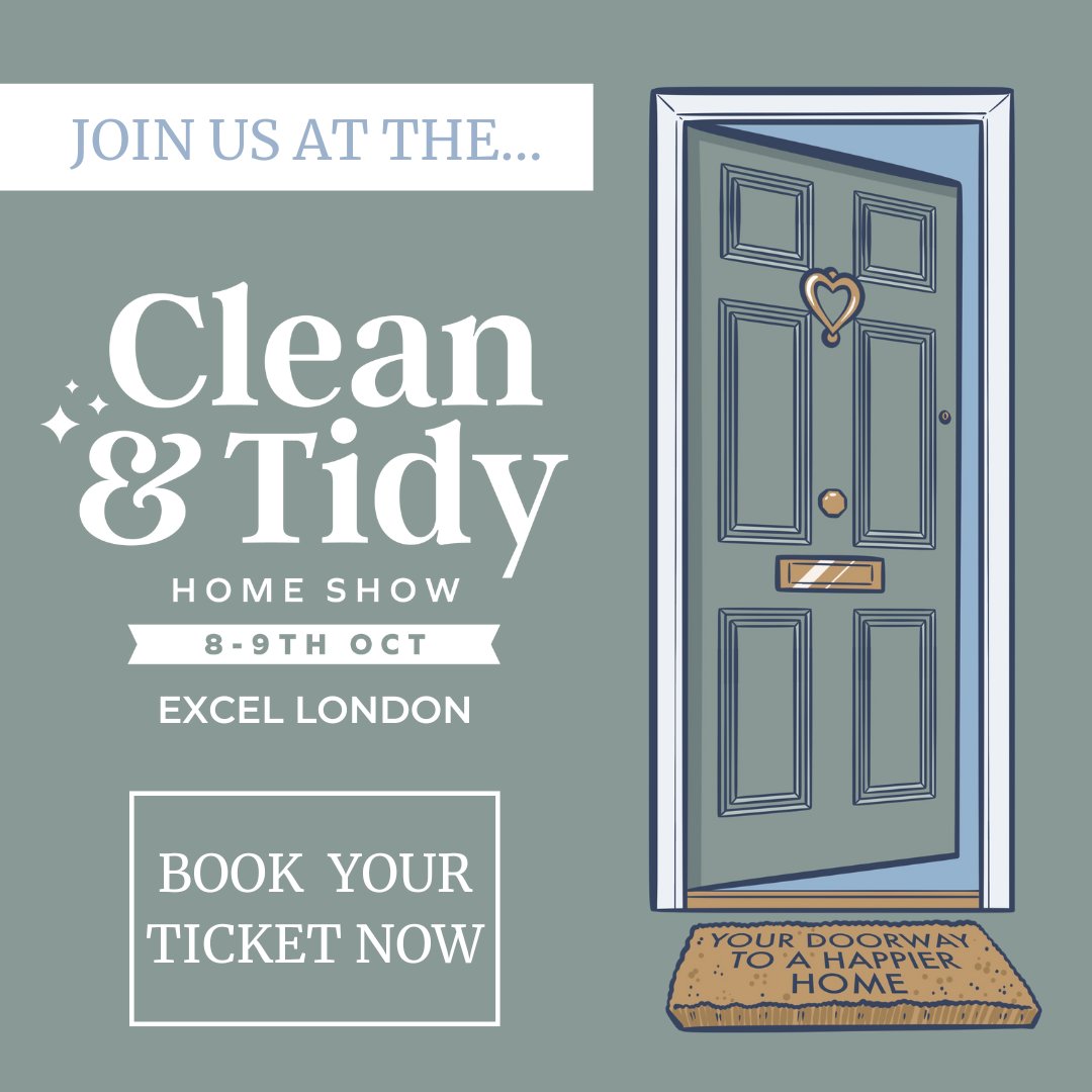 Join us @cleantidyshow! National Hygiene Week kicks off tomorrow &amp; we'd LOVE for you to join us to find out more about our mission. Use this link to get your ticket, &amp; we'll get 100% of the cost as a donation! ow.ly/qB2F50KZ5KW #TheHygieneBank #Hygienepoverty
