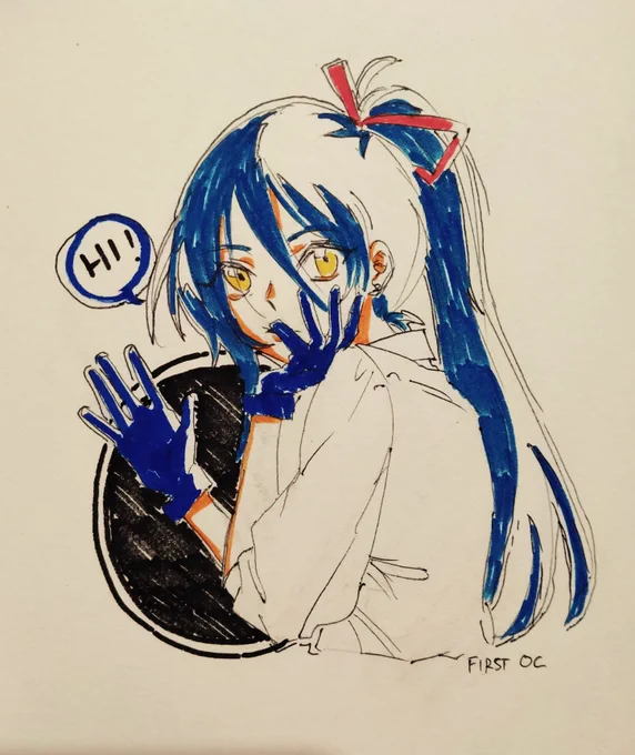 #OCstober2022 Firt OC - Aoi 