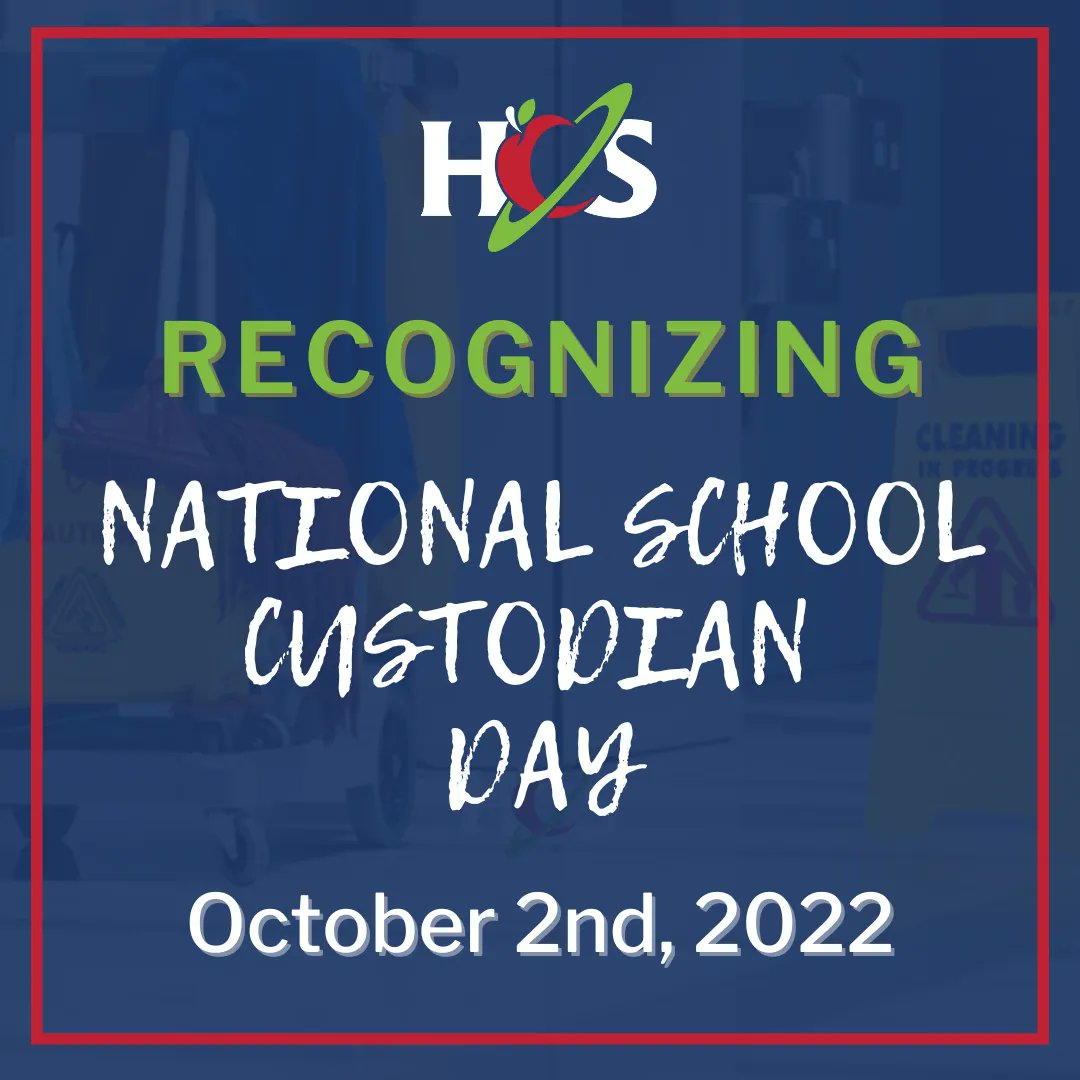 HSVk12's tweet photo. #MyHCS: HCS is proud to recognize National School Custodian Day! https://t.co/uWNSKc8VZL