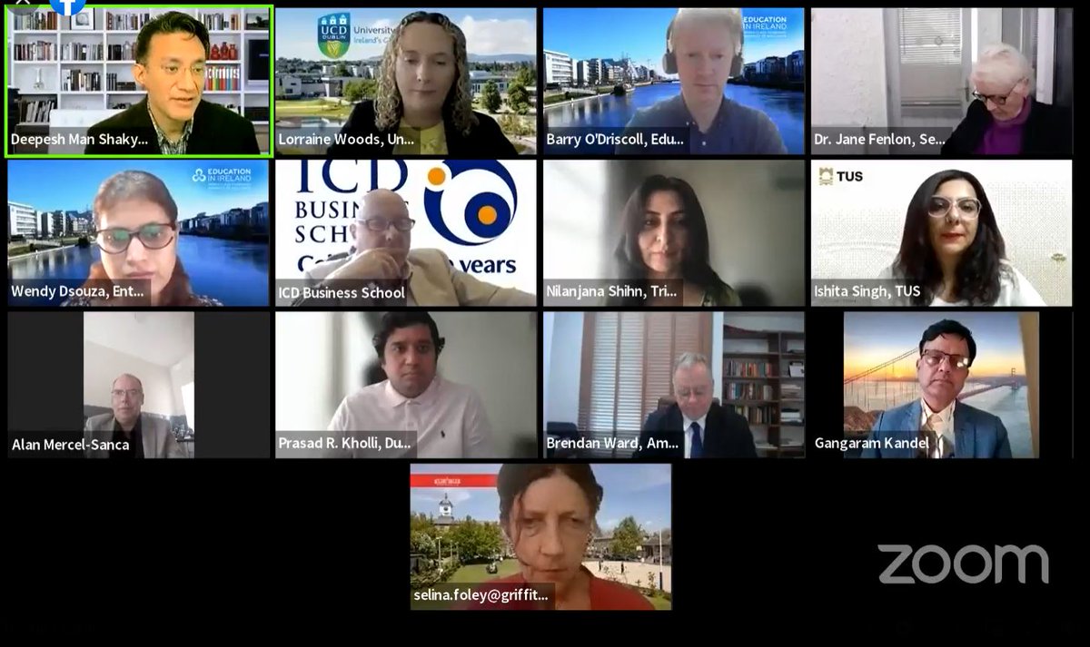 Nepal Ireland Society and Ireland-Nepal Chamber of Commerce jointly concluded a successful virtual education fair for Nepalese students to promote Irish higher education institutions. More details: nepalireland.org/study-in-irela…