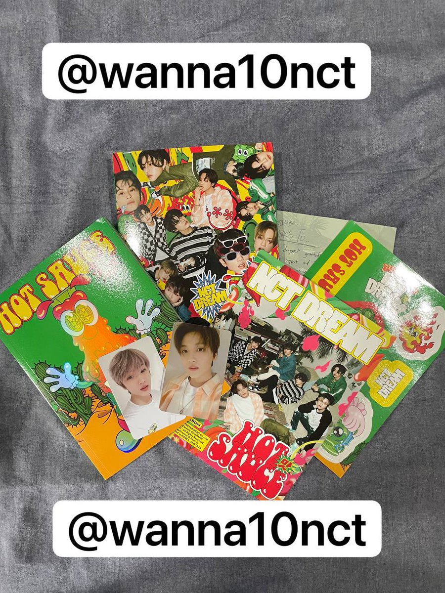 NCT Dream - Hot Sauce (Green)
Haechan PC &amp; Jisung Cafe PC
Complete Inclusion

PHP 800

wts lfb ph nct dream hot sauce green