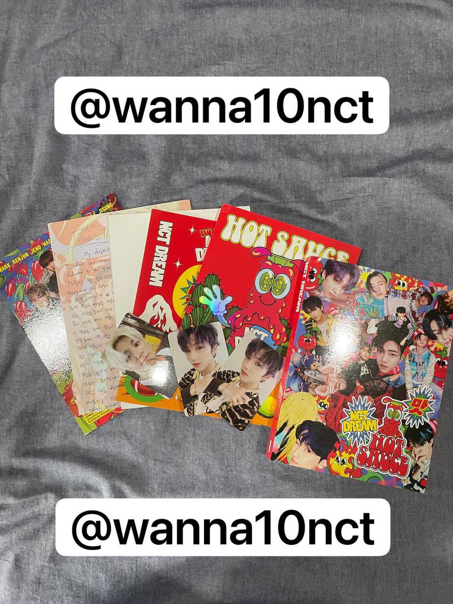 NCT Dream - Hot Sauce (Red)
2 Jisung PC &amp; Jeno Cafe PC
Complete Inclusion

PHP 1000

wts lfb ph nct dream hot sauce red