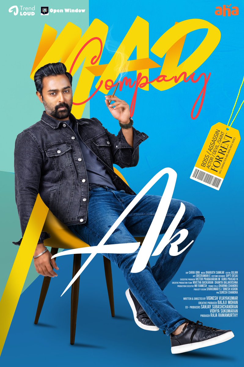 OpenWindow_Official (@openwindow_offl) on Twitter photo @prasanna_actor as AK in ‘Mad Company’ 😎
#MadCompany streaming now on <a href="/ahatamil/">aha Tamil</a>
👉 aha.video/webepisode/mad…
<a href="/vignesh_avk/">Vignesh Vijayakumar</a> <a href="/directormbalaji/">Balaji Mohan</a> <a href="/kaiyavecha/">Raja</a> <a href="/DhanyaBee/">dhanya balakrishna</a> <a href="/charanproducer/">S. P. Charan</a> @bommulakshmi @sarvhaa <a href="/PradepHari_offl/">Hari</a> <a href="/Trendloud/">Trend Loud</a> <a href="/itsSanjaySubash/">Sanjay Subashchandran</a> <a href="/GRNSivakumaar/">Shiva.GRN</a> <a href="/julianeditzz/">Julian</a> @prasanna_actor as AK in ‘Mad Company’ 😎
#MadCompany streaming now on <a href="/ahatamil/">aha Tamil</a>
👉 aha.video/webepisode/mad…
<a href="/vignesh_avk/">Vignesh Vijayakumar</a> <a href="/directormbalaji/">Balaji Mohan</a> <a href="/kaiyavecha/">Raja</a> <a href="/DhanyaBee/">dhanya balakrishna</a> <a href="/charanproducer/">S. P. Charan</a> @bommulakshmi @sarvhaa <a href="/PradepHari_offl/">Hari</a> <a href="/Trendloud/">Trend Loud</a> <a href="/itsSanjaySubash/">Sanjay Subashchandran</a> <a href="/GRNSivakumaar/">Shiva.GRN</a> <a href="/julianeditzz/">Julian</a>