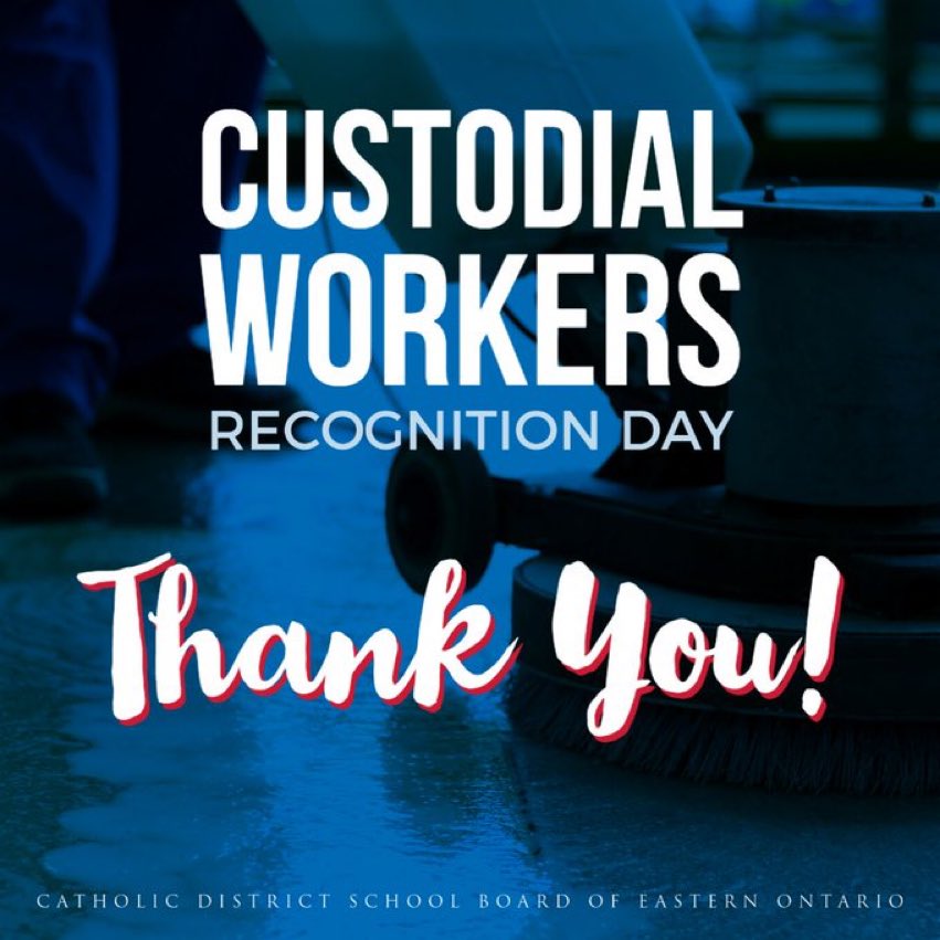 ChappyAnne's tweet photo. @HolyCrossPTBO Thank you so much for our dedicated custodial staff who work hard to keep our school, field/track and grounds clean and beautiful! We are so blessed to have you! Let’s appreciate all custodial workers for everything they do. #HCcares #pvncappreciates #happychappy https://t.co/yS73M8Jpkk
