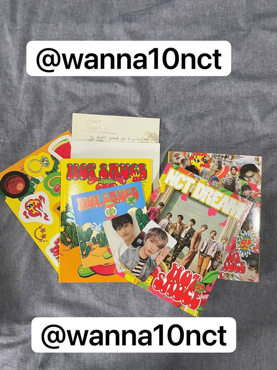 NCT Dream - Hot Sauce (Yellow)
Jisung PC &amp; Mark Cafe PC
Complete Inclusion

PHP 800

wts lfb ph nct dream hot sauce yellow