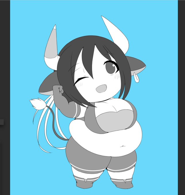 今のリパをデフォルメさせて描くの時初めてかもしれない。デフォル・・・メ・・・? 