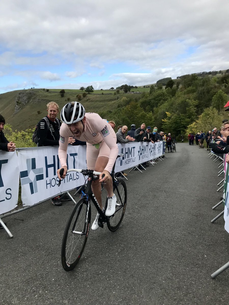 ⁦<a href="/100Climbs/">Simon Warren</a>⁩ making faces at the ⁦<a href="/monsalhillclimb/">Monsal Hill Climb</a>⁩!