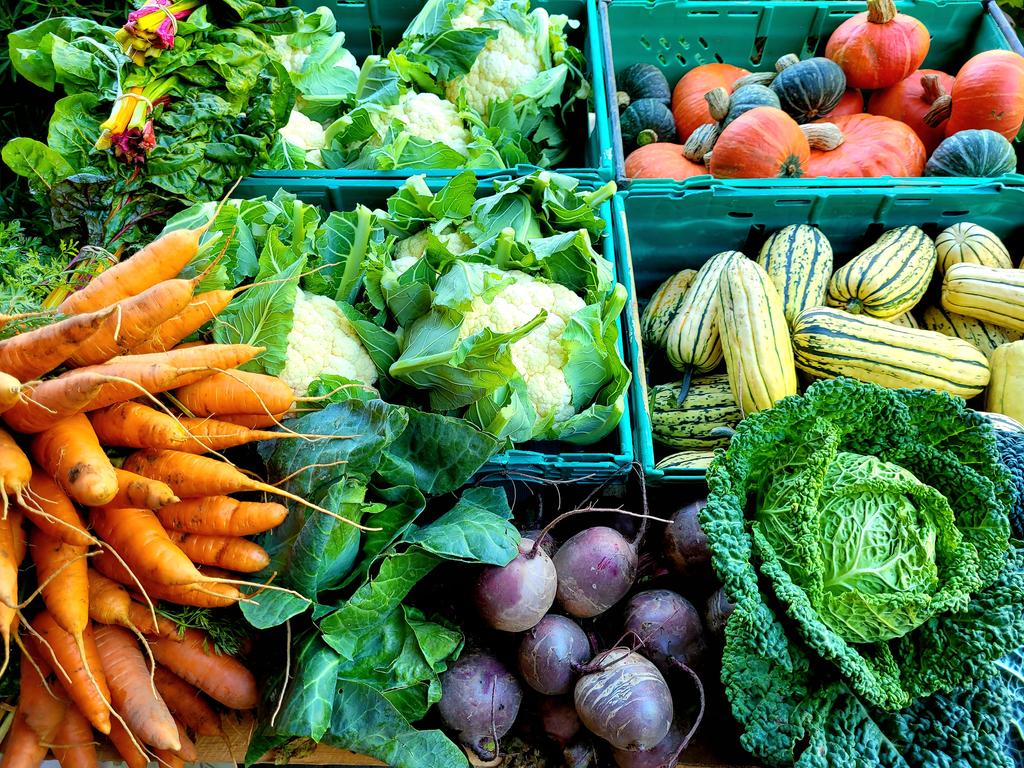 Market day today @ the Green Barn #restaurant, Burtown House. Vegtables from #ballincareyfarm .