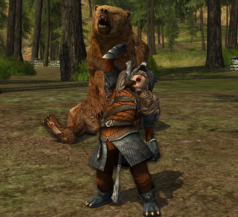 new outfit: Dressing up for Harvestmath, the Evil Bear of Bindbole Wood wanderingarda.wordpress.com/2022/10/02/dre… #lotro #lotrofamily #lotrocosmetics