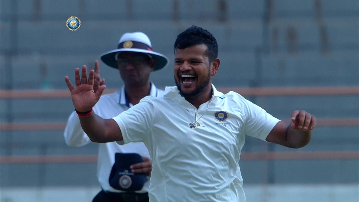 BCCI Domestic on Twitter "Chetan Sakariya starred with a fifer but