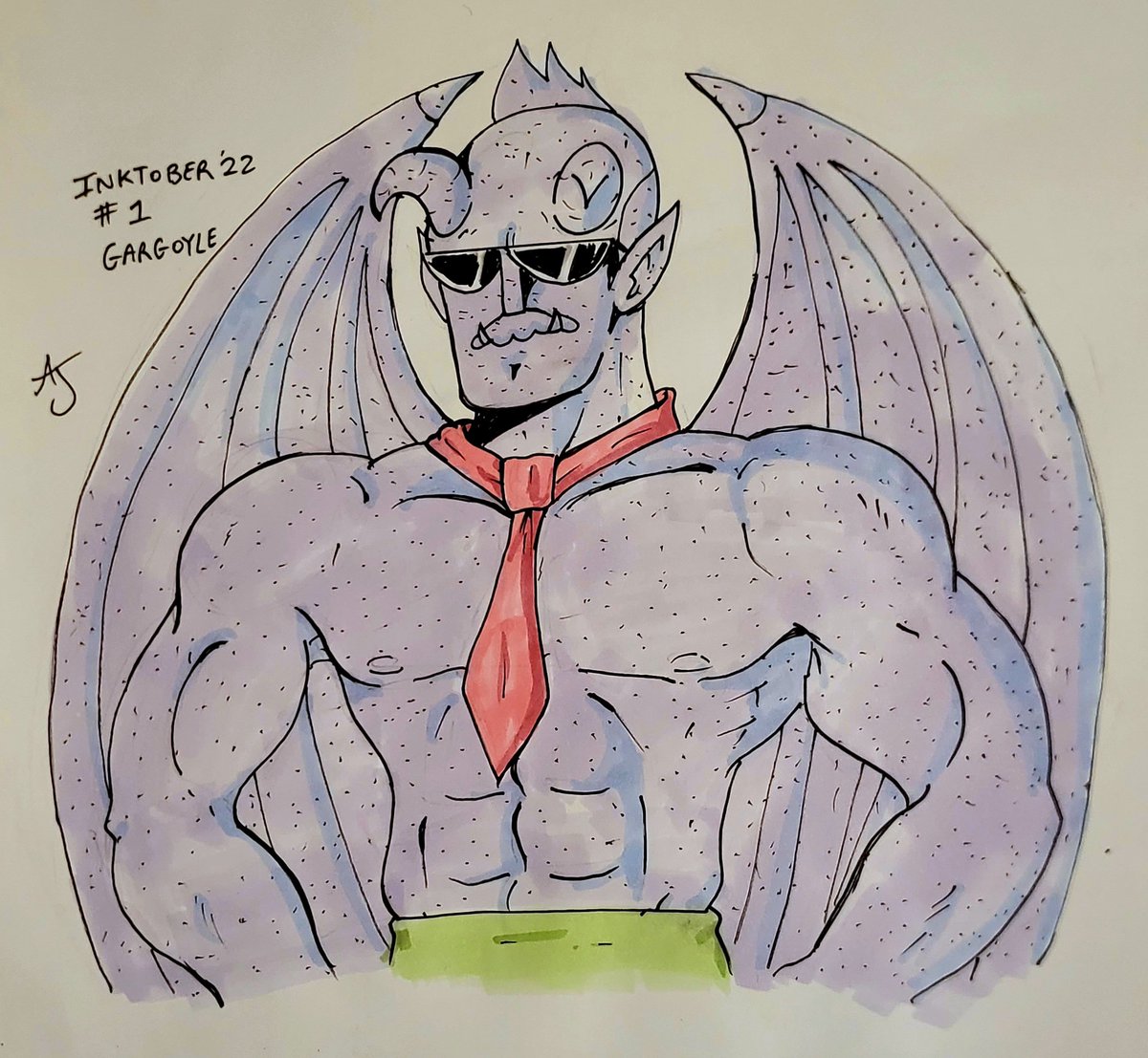 v1tal24's tweet photo. Inktober day 1 Gargoyle:
Mr.GAR-goyle
.
#okkoletsbeheroes #inktober2022 #Inktober #mrgar #CartoonNetwork https://t.co/PKFy7LLkD6