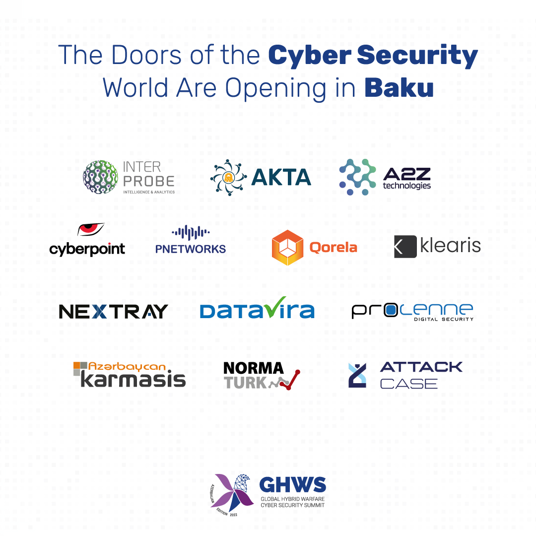 GHW_Summit's tweet photo. We would like to thank our ALL SPONSORS who will take part in GLOBAL HYBRID WARFARE AND CYBER SECURITY SUMMIT for their support.

🇦🇿 Baku, Azerbaijan

📍Marriott Boulevard Hotel

📆 October 3, 2022

🕔 09.30 - 18.30

🌐 To review 👉🏻https://t.co/Oyx85xivqP

#GHWS2022 https://t.co/s6nNAinjhr