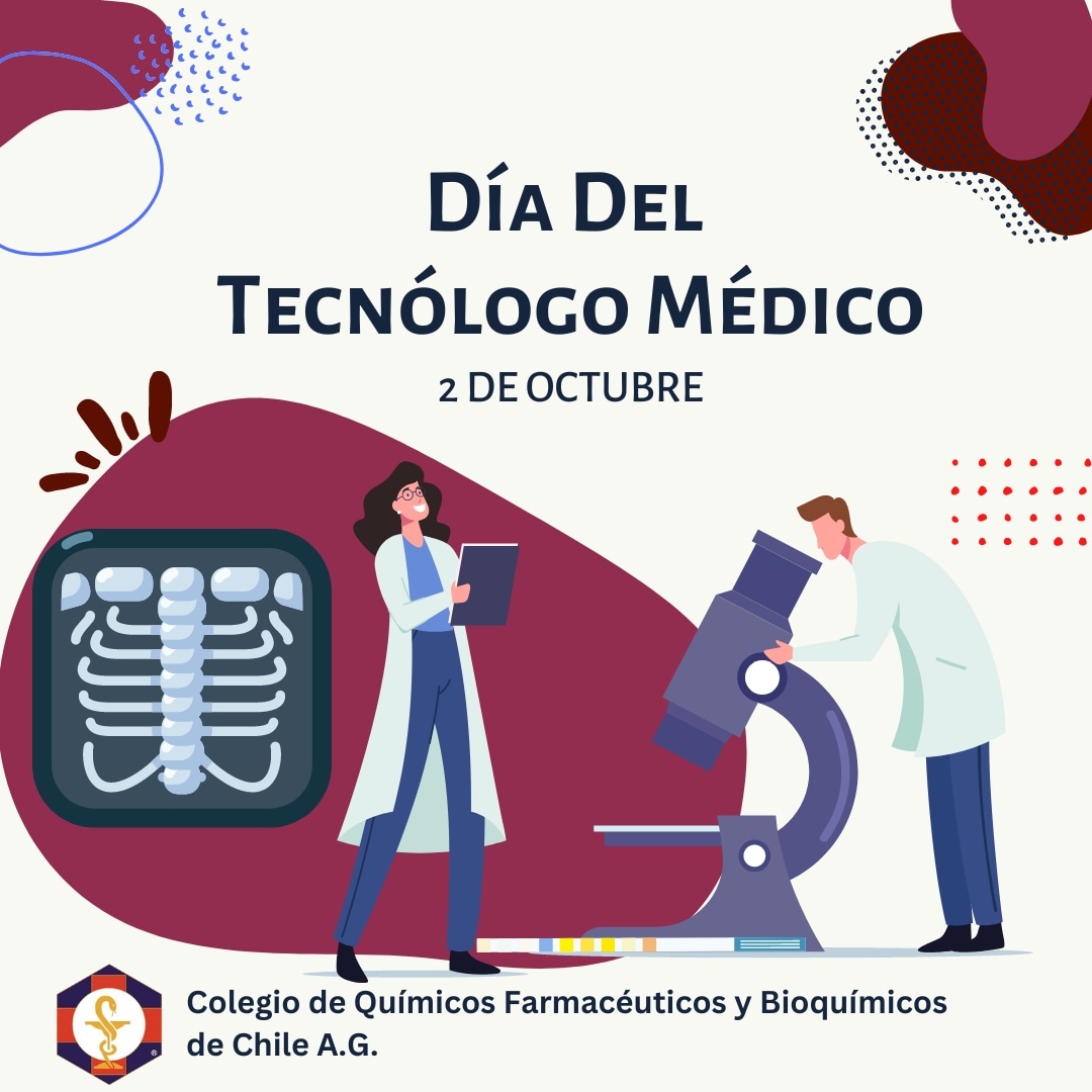 ColegioQFyBQ's tweet photo. Hoy destacamos el aporte científico y social de todas las y los tecnólogos médicos de nuestro país 

Feliz día @de_tecnologos https://t.co/hxvpVwYNlQ