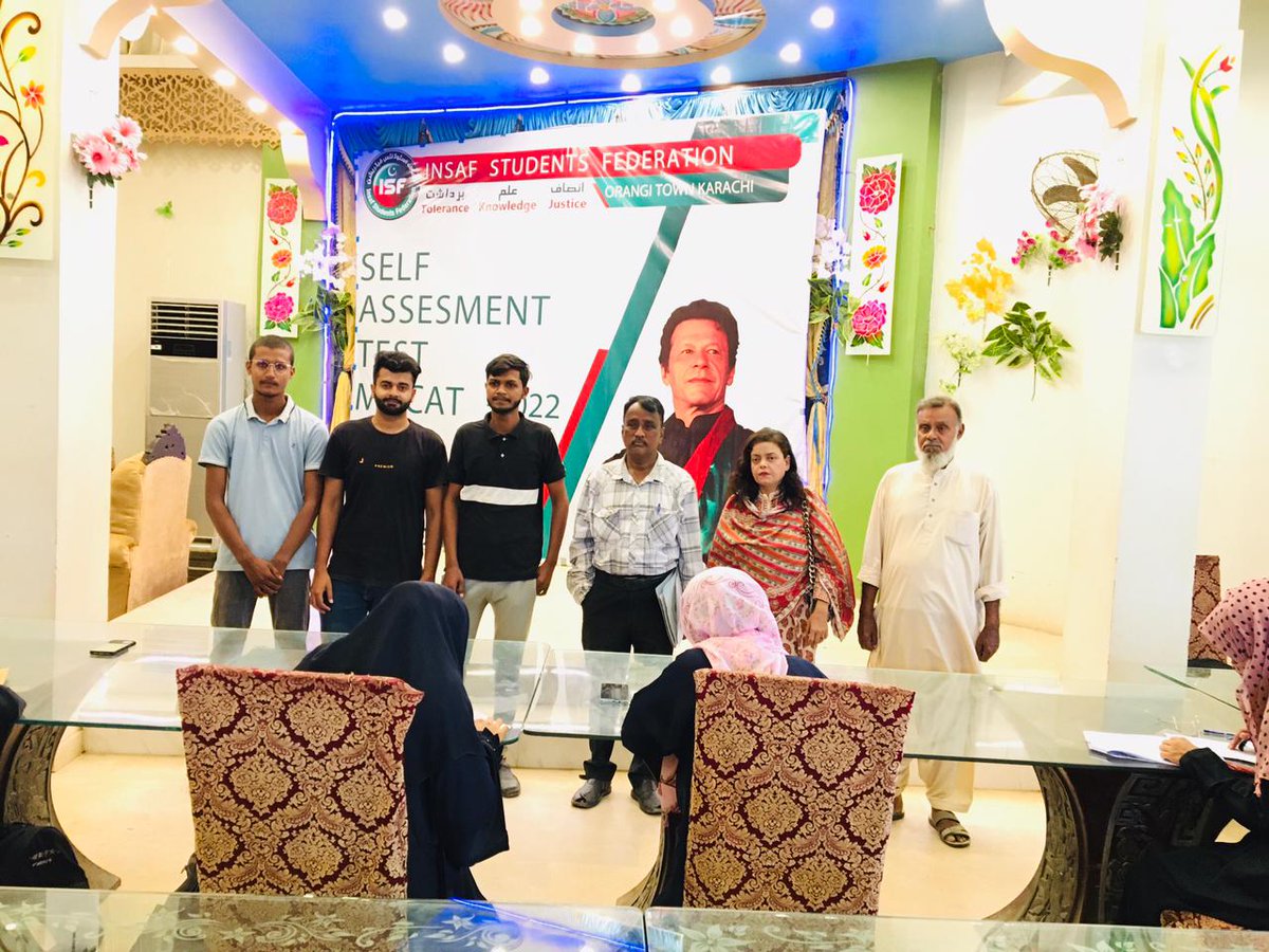 AmmadJaffery's tweet photo. انصاف سٹوڈنٹ فیڈریشن اورنگی ٹاؤن کی ٹیم کی طرف سے SELF ASSESSMENT MDCAT TEST کا انعقاد کیا گیا۔ اس کامیاب پروگرام پر میں آئی ایس ایف اورنگی ٹاؤن کی پوری ٹیم کو مبارکباد پیش کرتا ہوں۔
#LongLiveISF #PTI #ImranKhan #ISF https://t.co/adz58T2p6W