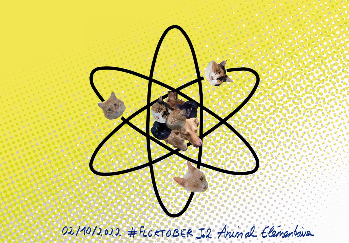CarallBlack's tweet photo. #Floktober (le défi consiste à poster une création de notre choix par jour durant le mois d'Octobre, basé sur la liste d' @AngleDroit_ ) - Thème jour 2 (02/10/2022) : "Animal Élémentaire" https://t.co/MPqquA3YHm