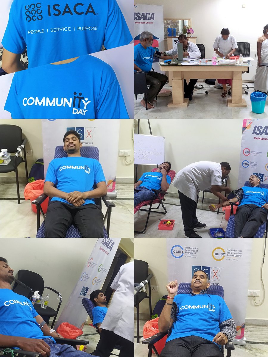 dineshdas1975's tweet photo. #ISACACommunITyDay @isacahyd @ISACANews 
What a great response for ISACA Community Day "Blood Donation Camp " @isacahyd 
Thank you for taking the time and priority to donate blood !! https://t.co/4tsOm3FbBr