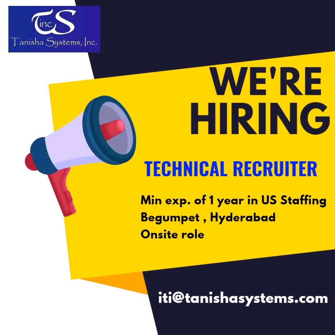 Hiring  - Technical Recruiter

#youngrushindia #recruitment #opportunity #freshersjob #fresher #hiring #internship

For more latest Internship &amp; Freshers Job opportunity visit youngrush.com -