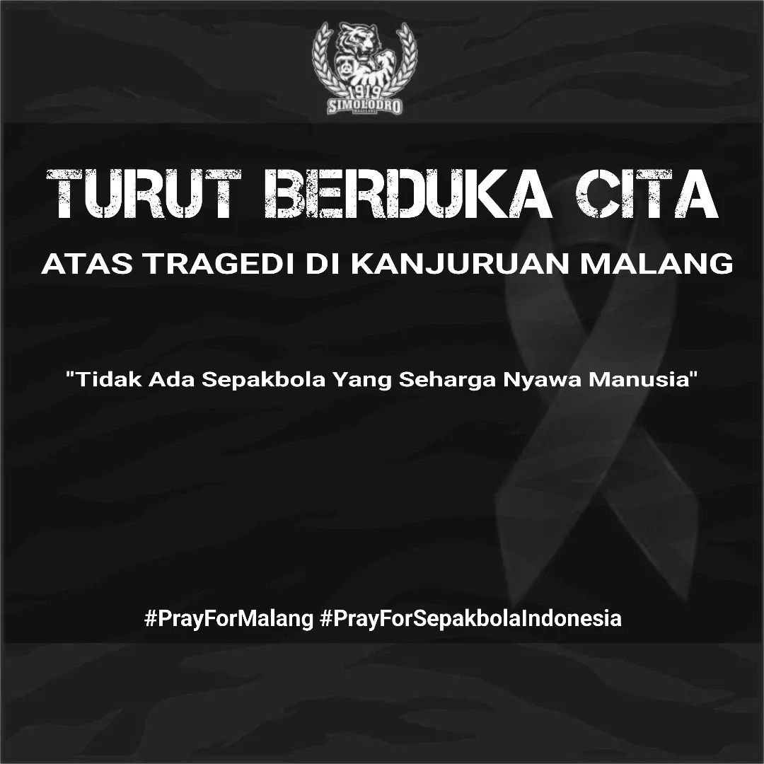 🥀TURUT BERDUKA CITA 🥀 ATAS TRAGEDI DI KANJURUHAN MALANG SEMOGA KEJADIAN INI TIDAK TERULANG KEMBALI DI SEPAK BOLA INDONESIA #prayformalang #prayforsepakbolaindonesia #supporter