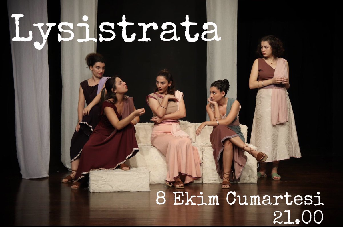 Lysistrata 8 Ekim Cumartesi günü saat 21.00'de Demir Demirgil Salonu'nda!
İletişim ve rezervasyon için: 0531 933 50 83 - 0507 066 76 11

*Oyun süresi 1 saattir. 
📸 <a href="/alp_turkann/">Alp Türkan</a>