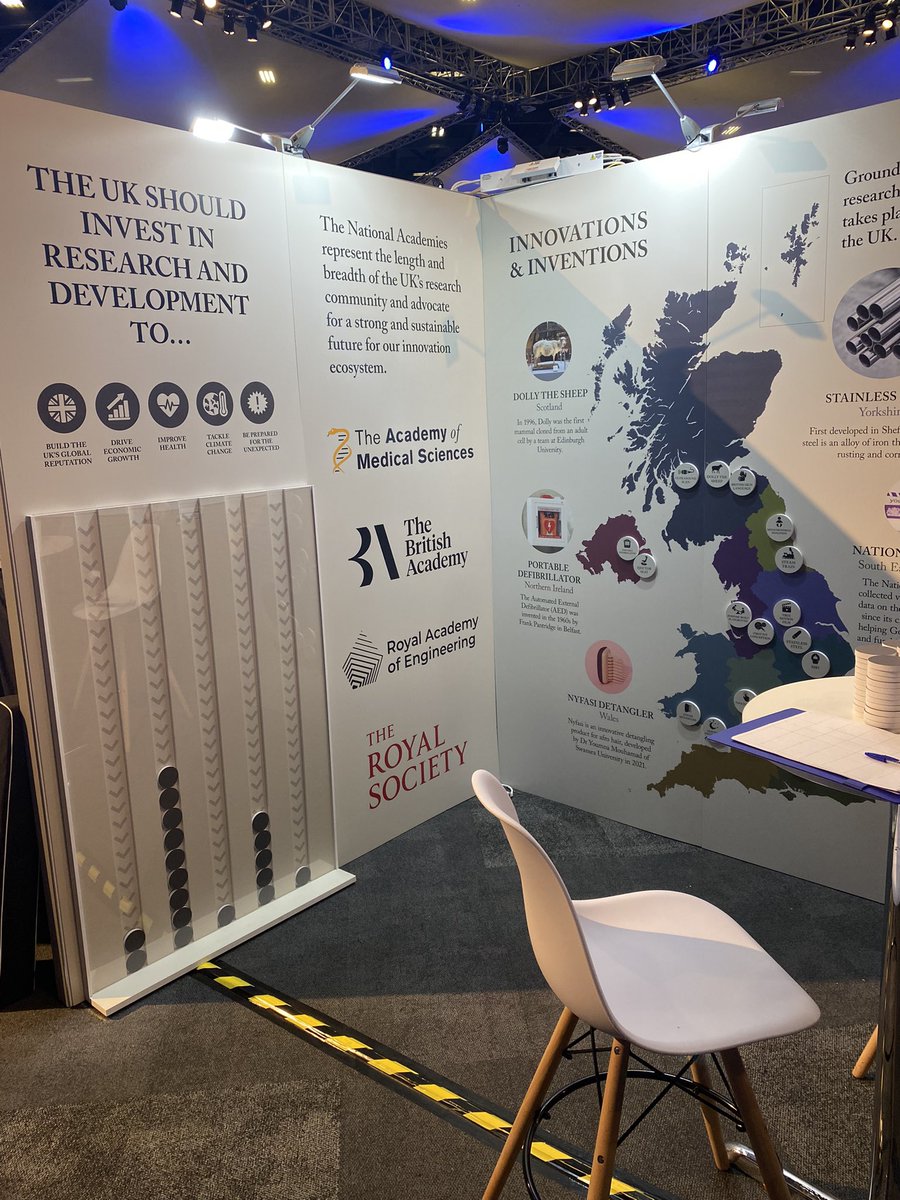 george_sadler_'s tweet photo. Here we go again! 🔄
This time we’re at stand 30 but we’re still talking everything R&D 🚀
Come and chat to us about how the Government can #BackInnovation if you’re at #CPC22.
@royalsociety https://t.co/onciXq76tV