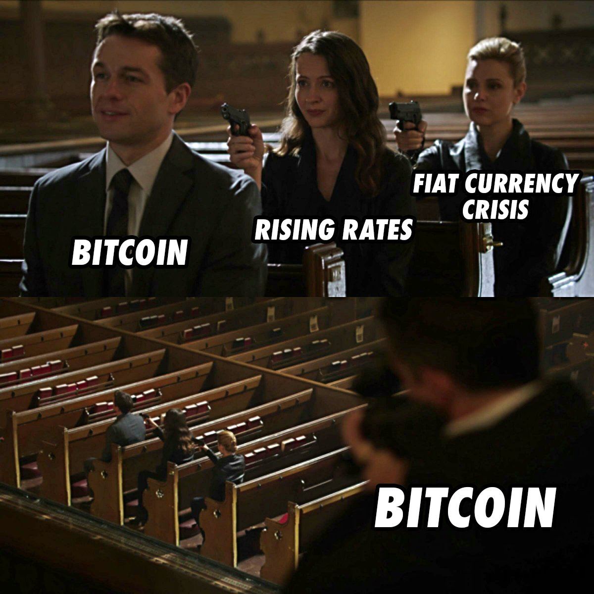 Reality. Catchup to #bitcoin normies. 
Who made this?