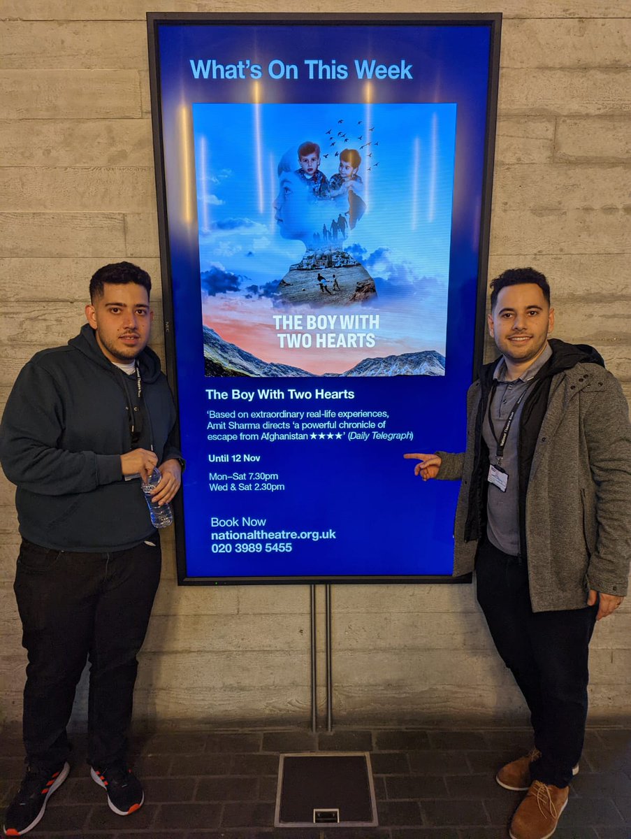 Amazing first night yesterday as we joined the audience and watched our lives once again, filled with laughter, joy while holding back tears of knowing how grateful we are to everyone who made this happen! <a href="/NationalTheatre/">National Theatre</a> <a href="/theCentre/">Wales Millennium Centre</a> #TheBoyWithTwoHearts