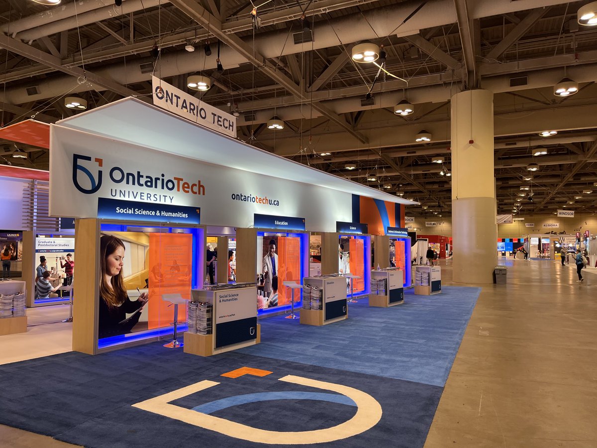 The quiet before the storm. Early hours, Day 2 of the Ontario Universities Fair.  We’re back, baby!  Come check us out!