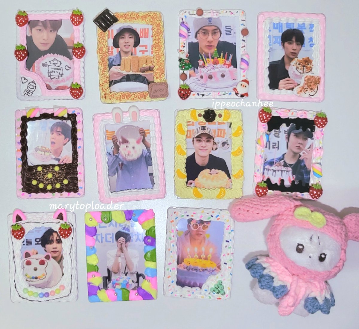 ippeochanhee's tweet photo. The Boyz birthday cake toploader edition 🎂💖 complete!! 🫡

#marytoploader #더보이즈 https://t.co/EyA8jg6jQZ