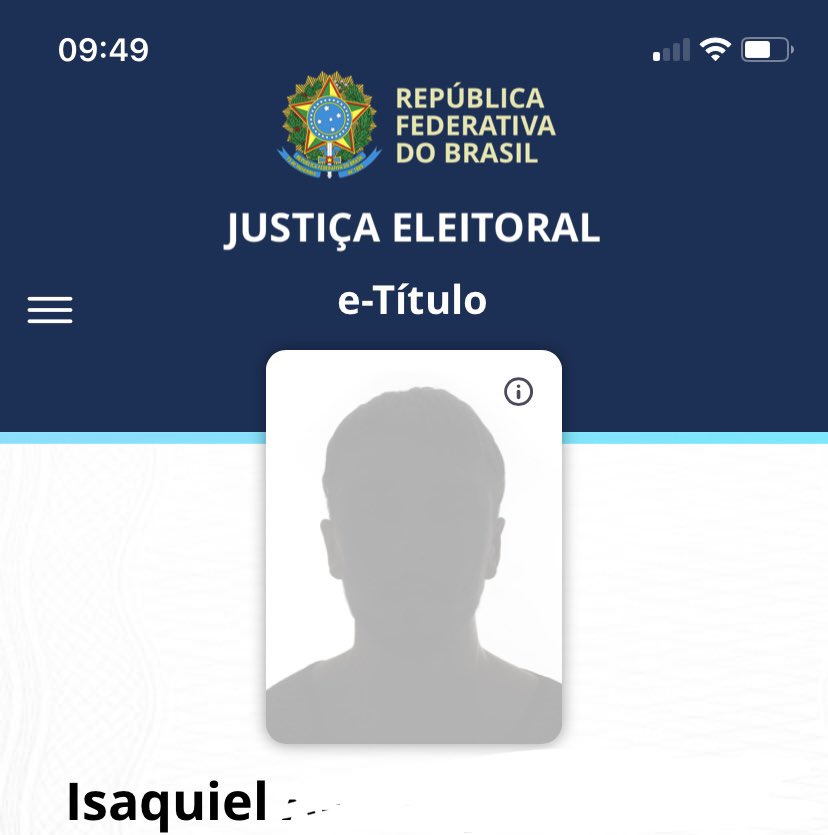 souquiel_'s tweet photo. Galera que for vota não esqueça de levar um documento oficial com foto, o e-Título apresenta erro ao carregar a foto do eleitor
#etitulo #LulaNoPrimeiroTurno13 #LulaEoPTtudoNoPrimeiroTurno https://t.co/FFN6CX96Wx