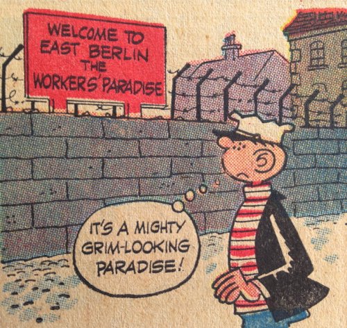diemauerthewall's tweet photo. In the 1960s the famous "Beetle Bailey" comic reflects Cold War and the Berlin Wall. Mort Walker (1923-2018) was the cartoonist behind this and many other strips from the Cold War era.
#Berlin #BeetleBailey #MortWalker
#diemauerthewall https://t.co/6INvm4LYQ1