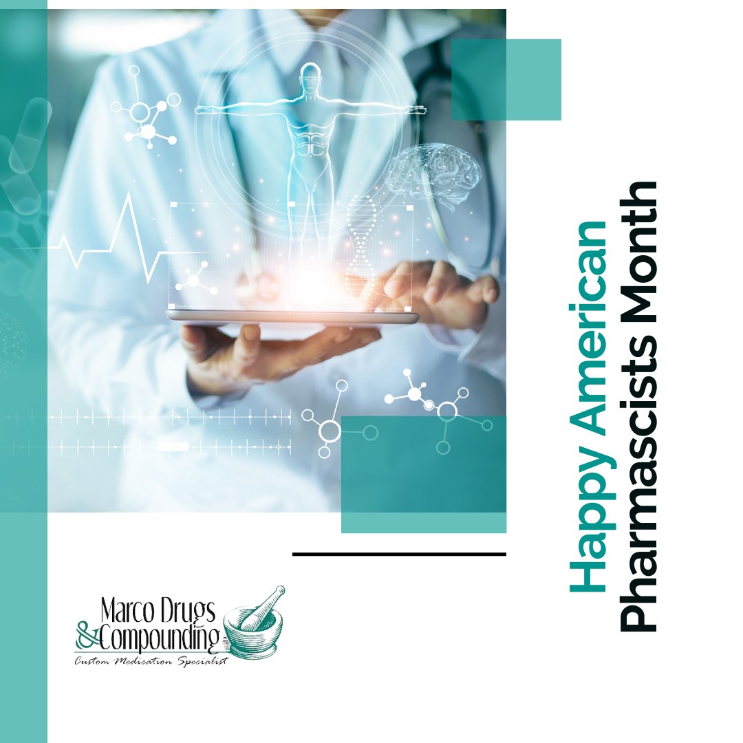 marcodrugs's tweet photo. This month we celebrate the invaluable work done by pharmacists and the vital role that they play in society. Healthcare providers deserve all the recognition, especially considering their contribution during the COVID-19 pandemic, and pharmacists are no exception. #uspharmacists https://t.co/aB1wRTr3zS