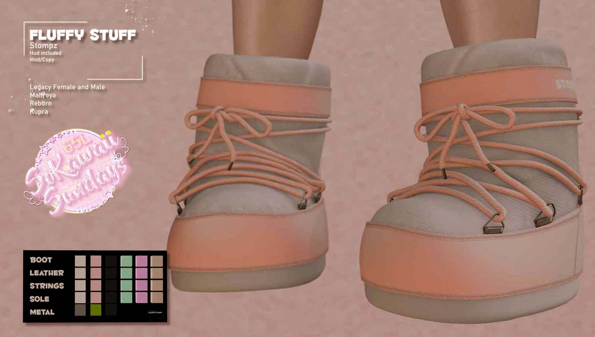 MediaSL1's tweet photo. Fluffy Stuff. Stompz – SALE
✔️ #Virtualworlds ✔️ #MediaSl ✔️ #Metaverse
⭐ join https://t.co/AaO41oZ8bz Discord: https://t.co/S8R6esljwl
#bestsecondlife #FluffyStuff #NewSL #Sale #SaleSL #SaleSL #Secondlife #secondlifefashion #SL #slblogging
https://t.co/bn1LZsjwNO https://t.co/VrS1CTy4Y0