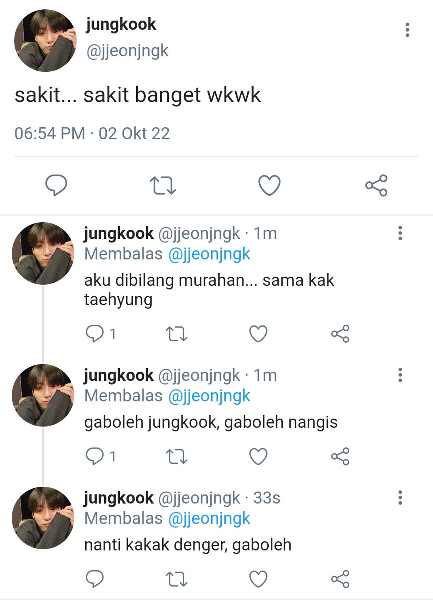amdusIIas's tweet photo. Taekook two tweet au

Cw// harsword 

"Risih tau gak? freak" https://t.co/Ue42eZa5b1