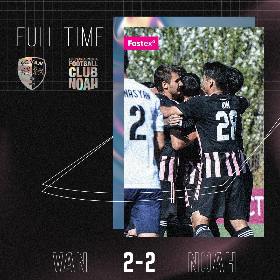 What a game, finishing the game 2-2. Thank you guys❗️

#WeNoah