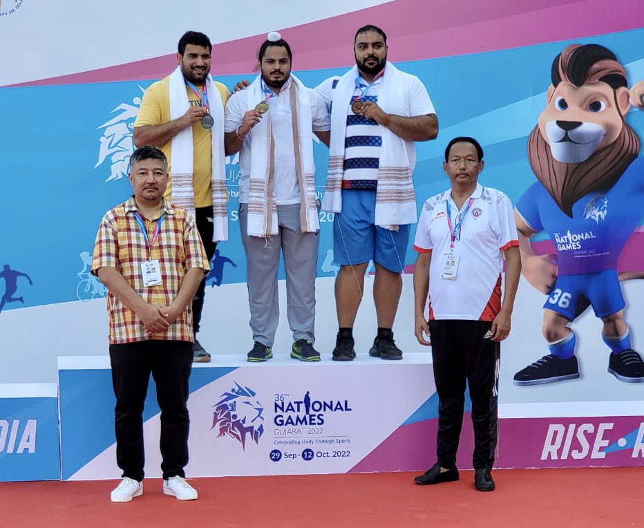 Shri. Kuputu Shohe, Chief Spokesperson BJP Nagaland had the privilege to award prizes at the 36th National Games Gujarat.

Congrats to the winners and Thanks to <a href="/WeAreTeamIndia/">Team India</a>, <a href="/nationalgames22/">Gujarat National Games 2022</a> &amp; <a href="/afiindia/">Athletics Federation of India</a> for the honour. 
<a href="/Media_SAI/">SAI Media</a> <a href="/IndiaSports/">Dept of Sports, Govt of India</a> <a href="/ddsportschannel/">Doordarshan Sports</a> <a href="/BJP4Nagaland/">BJP Nagaland</a>