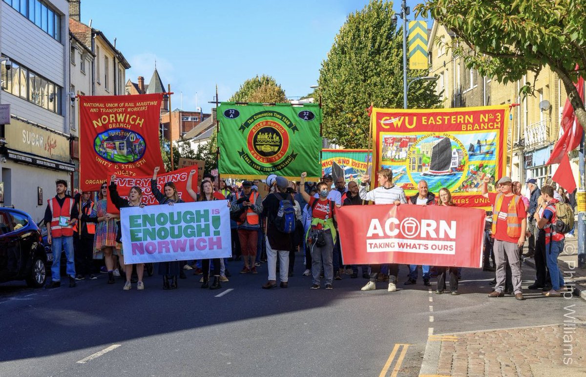 ACORNunion's tweet photo. Yesterday over 100,000 people in 50+ towns and cities took to the streets to say #EnoughIsEnough for the @eiecampaign day of action.

We won’t accept handouts for the rich and hardship for the rest. 

The working class built this country. It belongs to us. We can take it back👊 https://t.co/ztVLC7Kguz