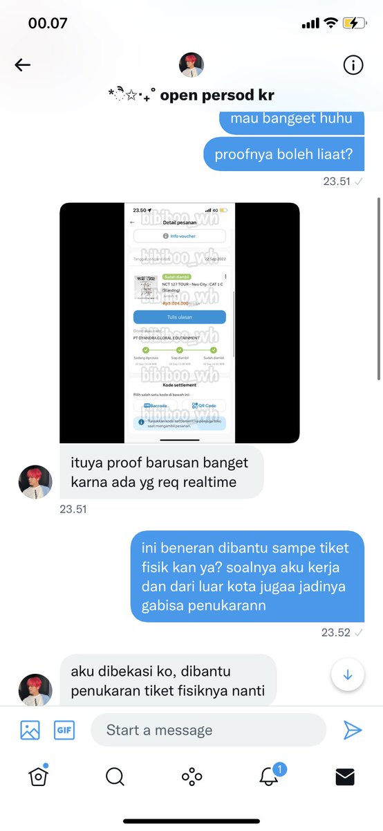 pinkylunaticc's tweet photo. ‼️SCAMMER TIKET WTS THE LINK JAKARTA‼️ help RT ya, means a lot. ini oknumnya @bibiboo_wh atas nama Rani Artianingsih yg tinggal di bekasi. jadi beberapa hari yg lalu gue kena tipu sama orang jahat ini, dia menyertakan proof real time yg terlihat seperti real. https://t.co/R2YI3DmTn6