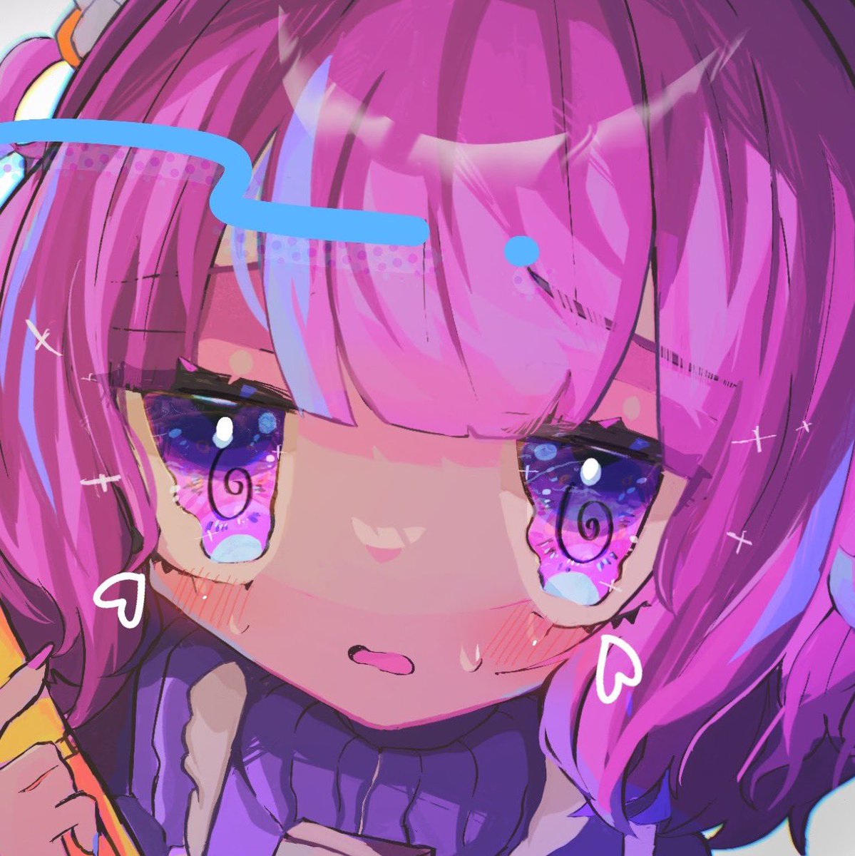 「わ〜い!ジト目タグだ!!!(大声)うちのkawaiiジト目の子たちの顔面を是非見」|らてち Ratechiのイラスト